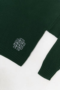 Monogram pine green sweater